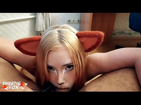 ❤️ Kitsune gbe dick ati pẹlu ni ẹnu rẹ ❤ Ohun onihoho ti ile  ☑